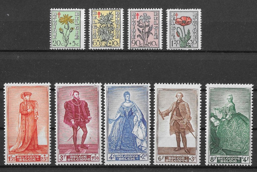 Belgische postzegels  -  814/822, Postzegels en Munten, Verzenden