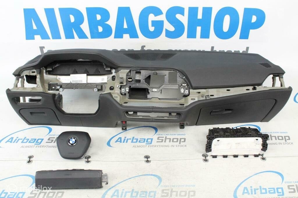 Airbag kit Tableau de bord cuir gris couture BMW 3 serie G20, Autos : Pièces & Accessoires, Enlèvement ou Envoi, Utilisé
