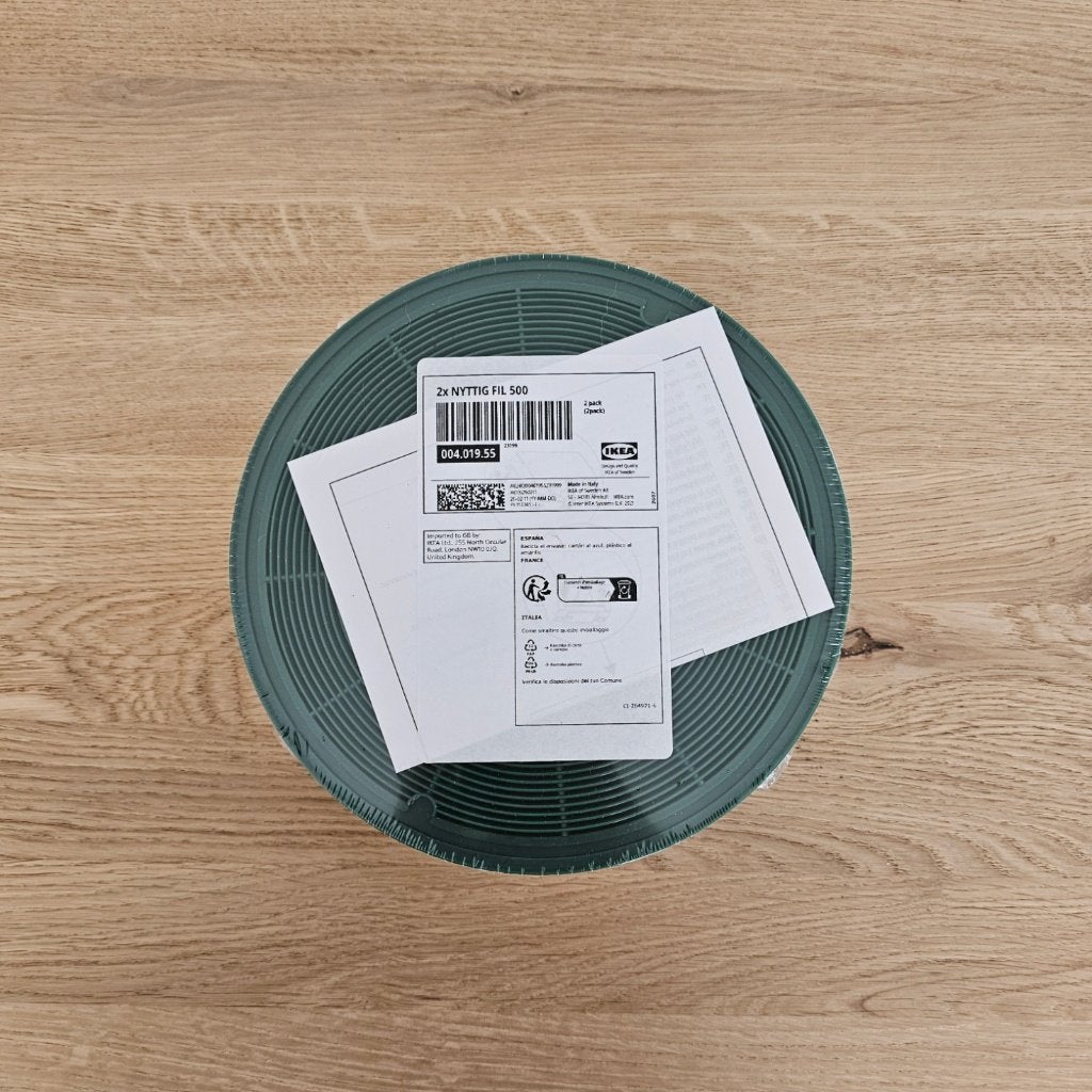 IKEA NYTTIG FIL 500 2x Koolstoffilters voor Dampkap – NIEUW, Ophalen, Nieuw