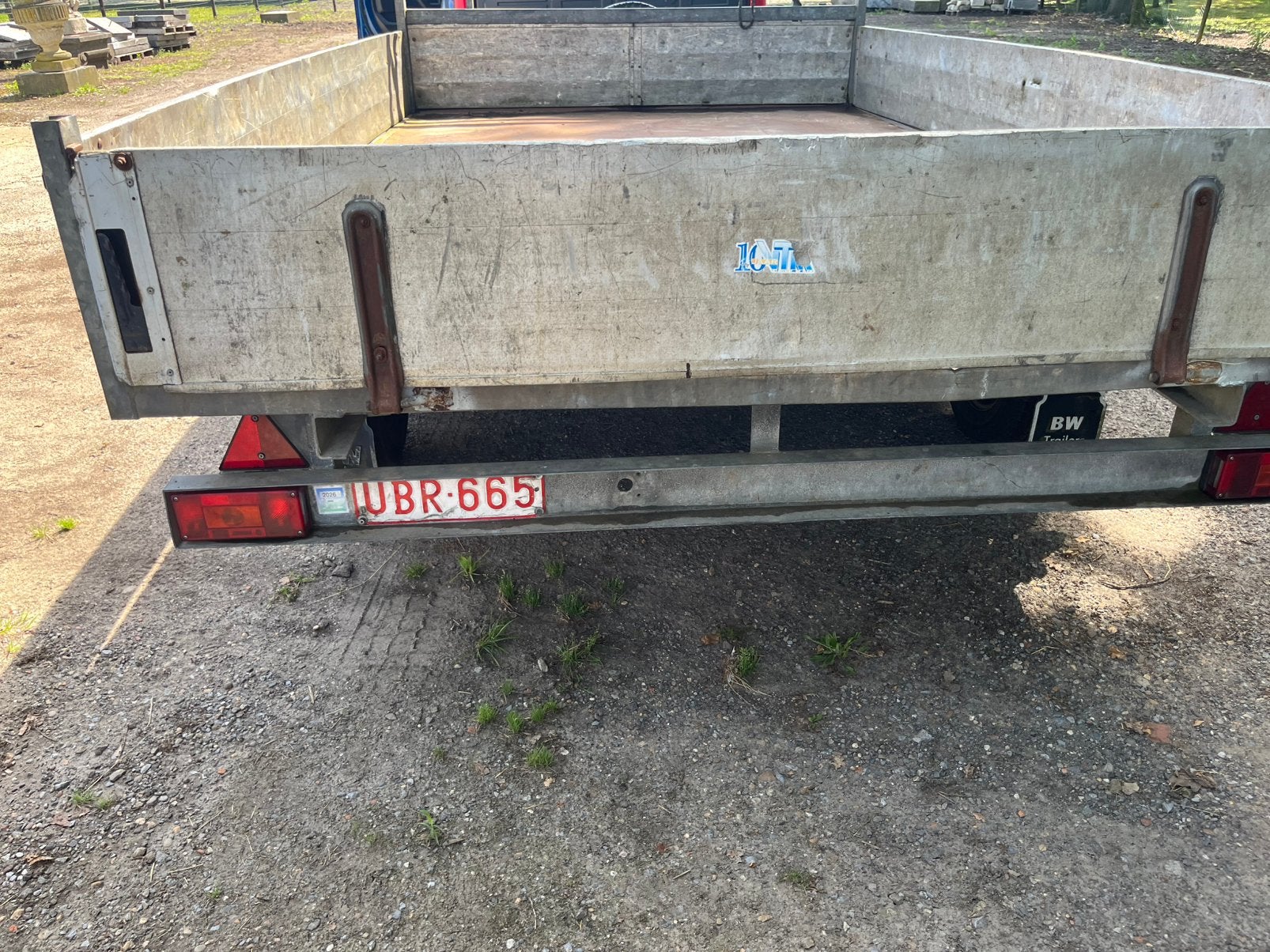 Aanhanwagen 3.5t. Bw, Autos : Divers, Remorques, Enlèvement ou Envoi, Comme neuf
