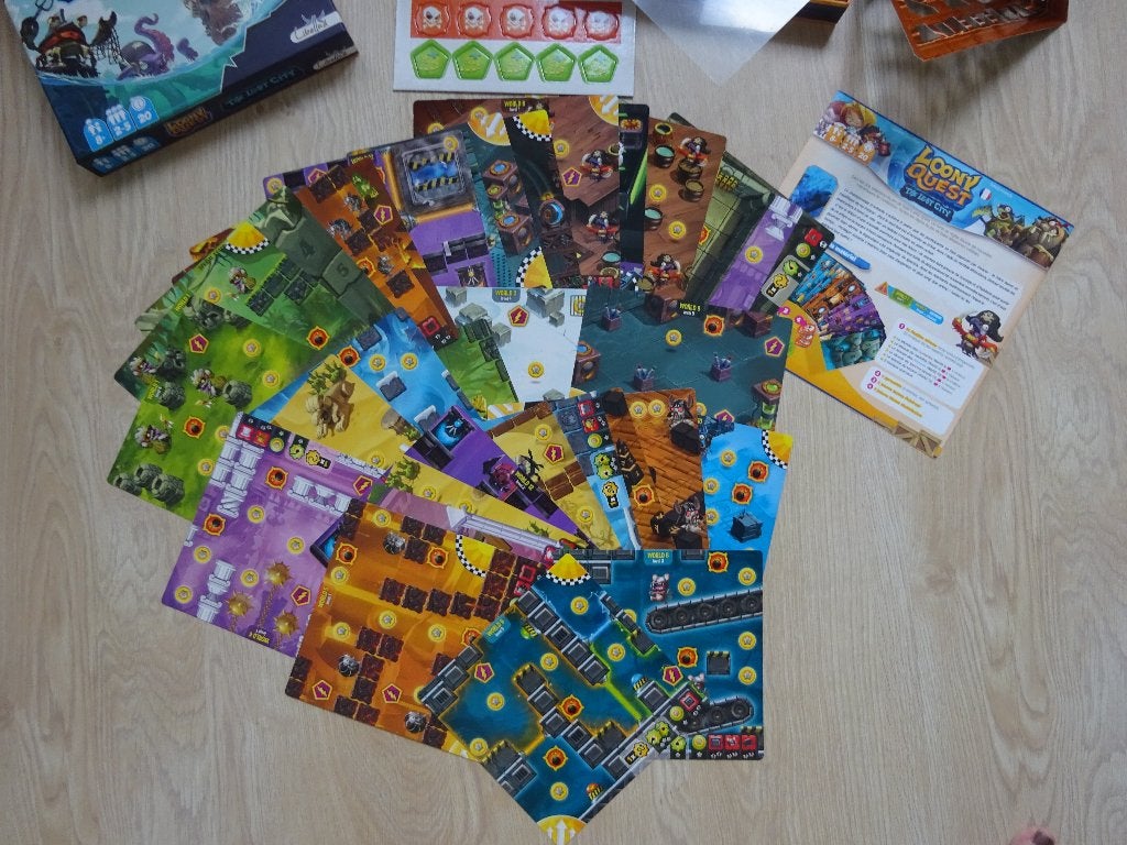 The Loony Quest + uitbreiding „The Lost City”, 2 spelers, Ophalen, Zo goed als nieuw, Vanaf 7 jaar