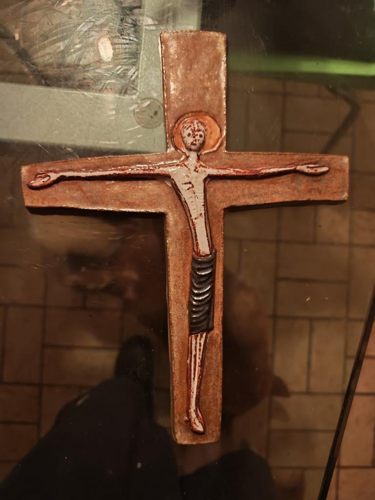 Kruis Jesus keramiek, Antiek en Kunst, Ophalen
