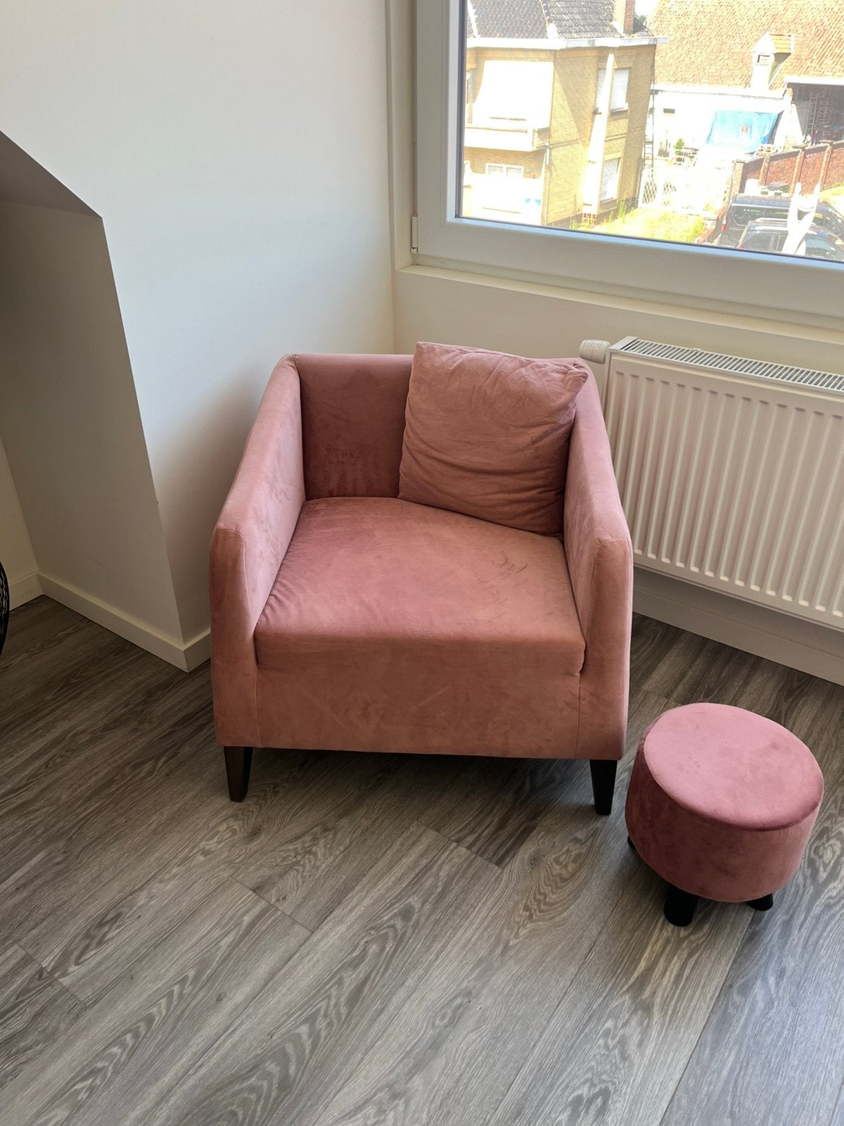Roze fauteuille Recor Home, Ophalen, Minder dan 75 cm, Zo goed als nieuw, Stof