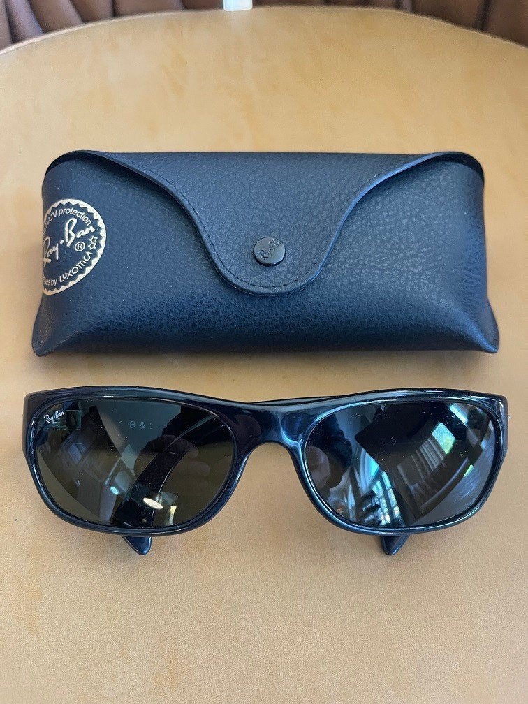 Vintage B&L Ray-ban zonnebril Outsider Sport zwart CATS04, Handtassen en Accessoires, Zonnebrillen en Brillen | Heren, Gebruikt
