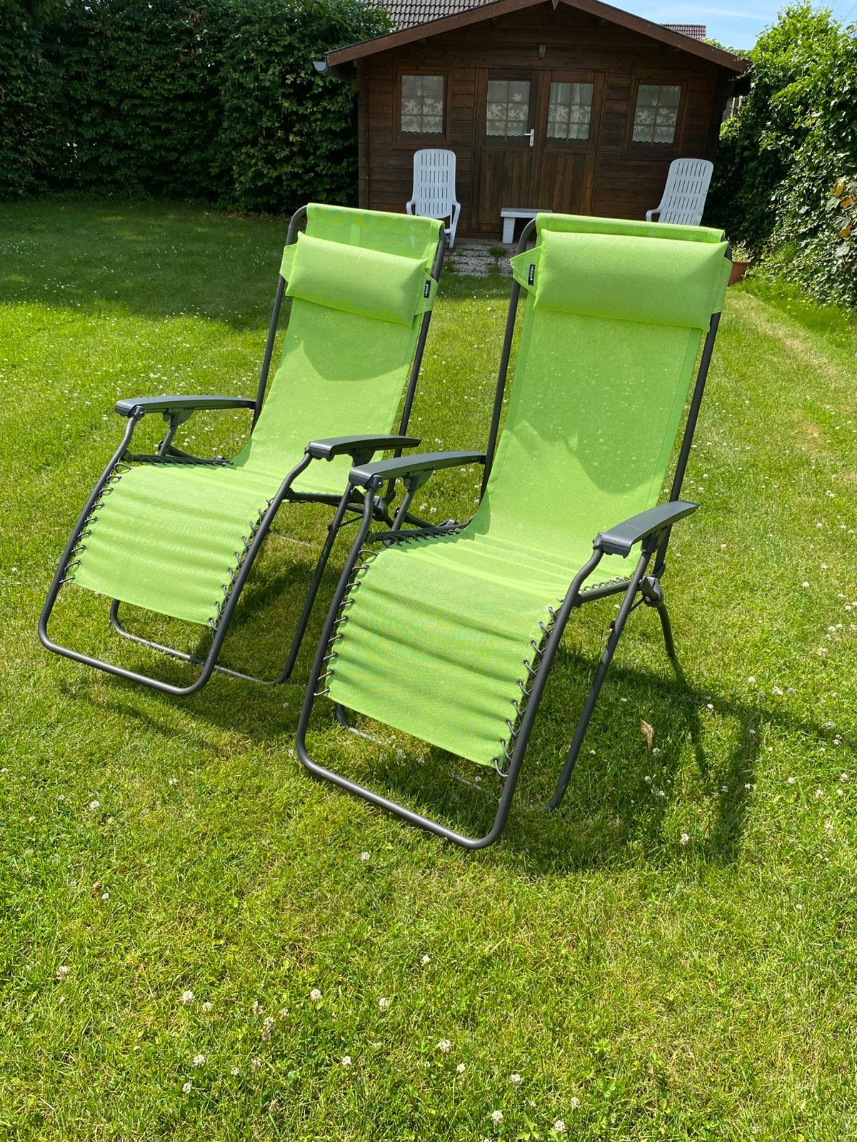 2 lafuma relax tuinstoelen, Enlèvement, Comme neuf, Pliant