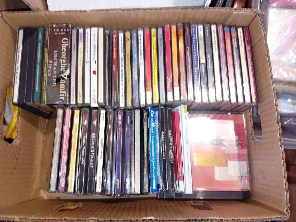 lot d'environ 500 à 600 CD, CD & DVD, CD | Compilations, Enlèvement, Comme neuf, Autres genres