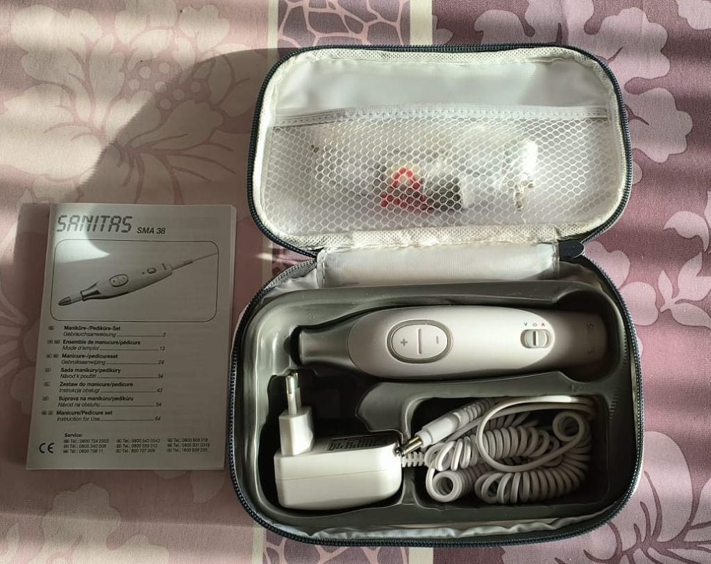 Sanitas SMA 35 Manicure- en pedicureset, Elektronische apparatuur, Ophalen of Verzenden, Zo goed als nieuw, Hand- en Voetverzorging