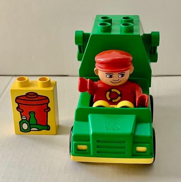 Camion à ordures Vintage Duplo Set 2613, Ensemble complet, Comme neuf, Duplo, Complet