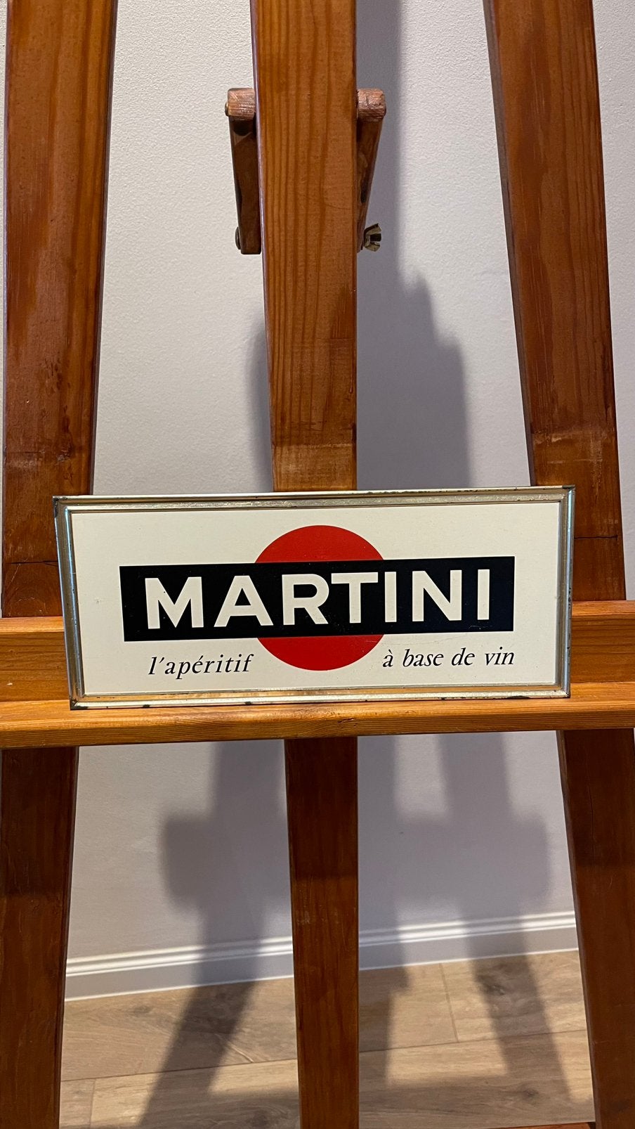 Martini oud blikken bordje., Ophalen of Verzenden, Zo goed als nieuw, Reclamebord