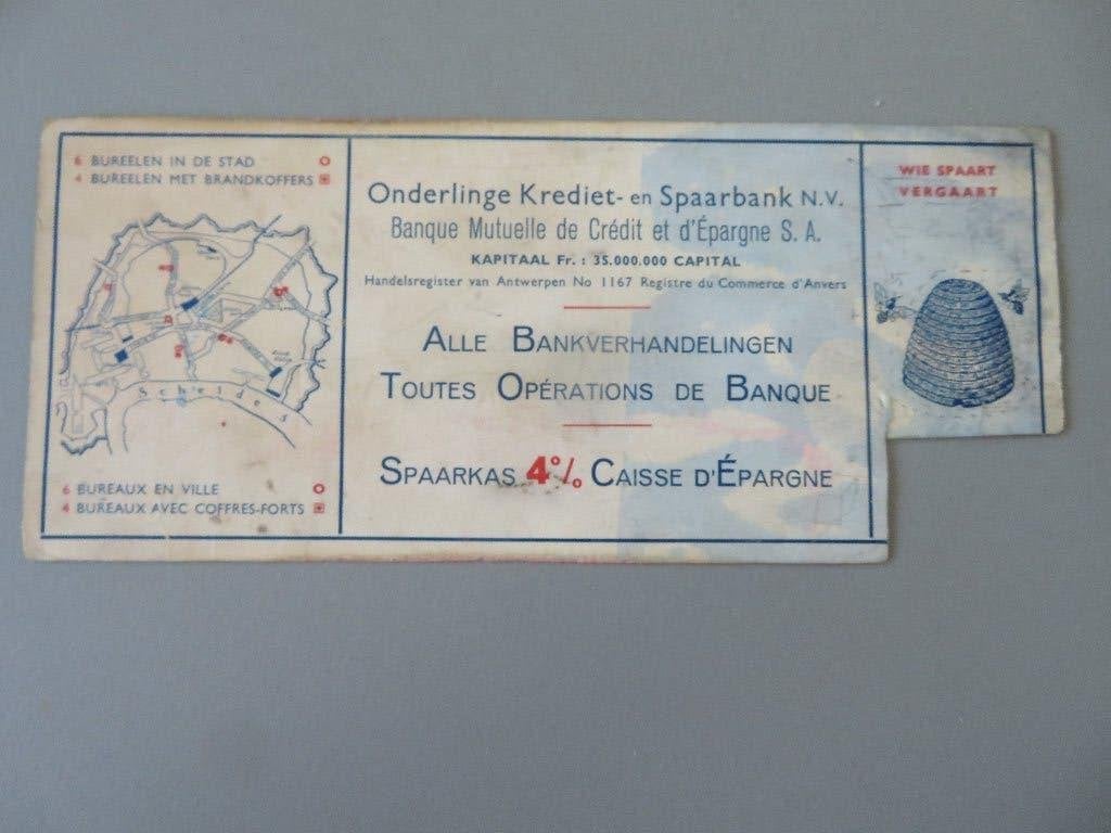 oude buvard vloeipapier Krediet- en Spaarbank Antwerpen, Collections, Enlèvement ou Envoi, Comme neuf, Autres types