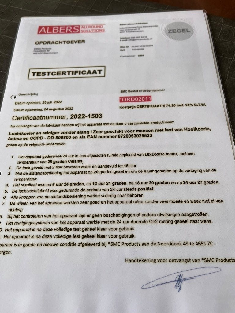 Luchtkoeler reiniger, Ophalen, Zo goed als nieuw, Vloerventilator