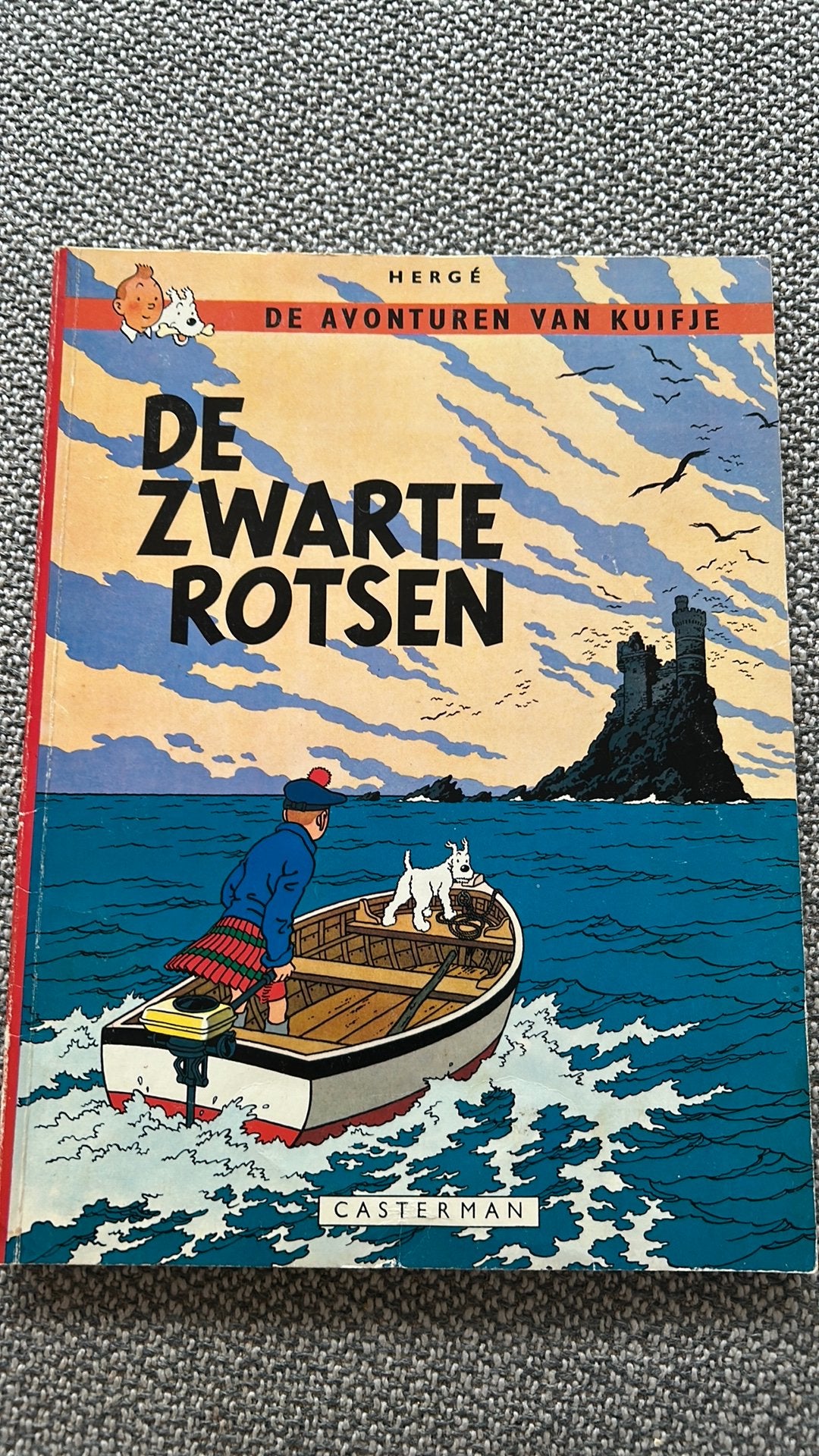 Te koop: Kuifje – De Zwarte Rotsen, klassieke Casterman, Enlèvement ou Envoi, Tintin, Utilisé, Livre ou Jeu