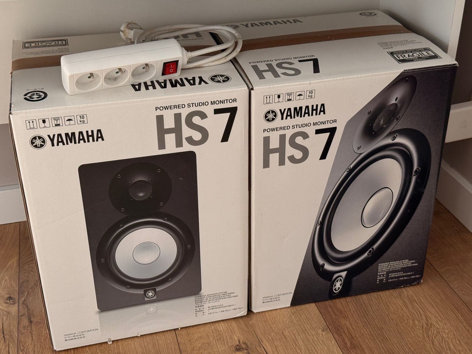Moniteurs studio Yamaha HS7 + pieds + mousse, TV, Hi-fi & Vidéo, Enceintes, Comme neuf, Yamaha, Enlèvement
