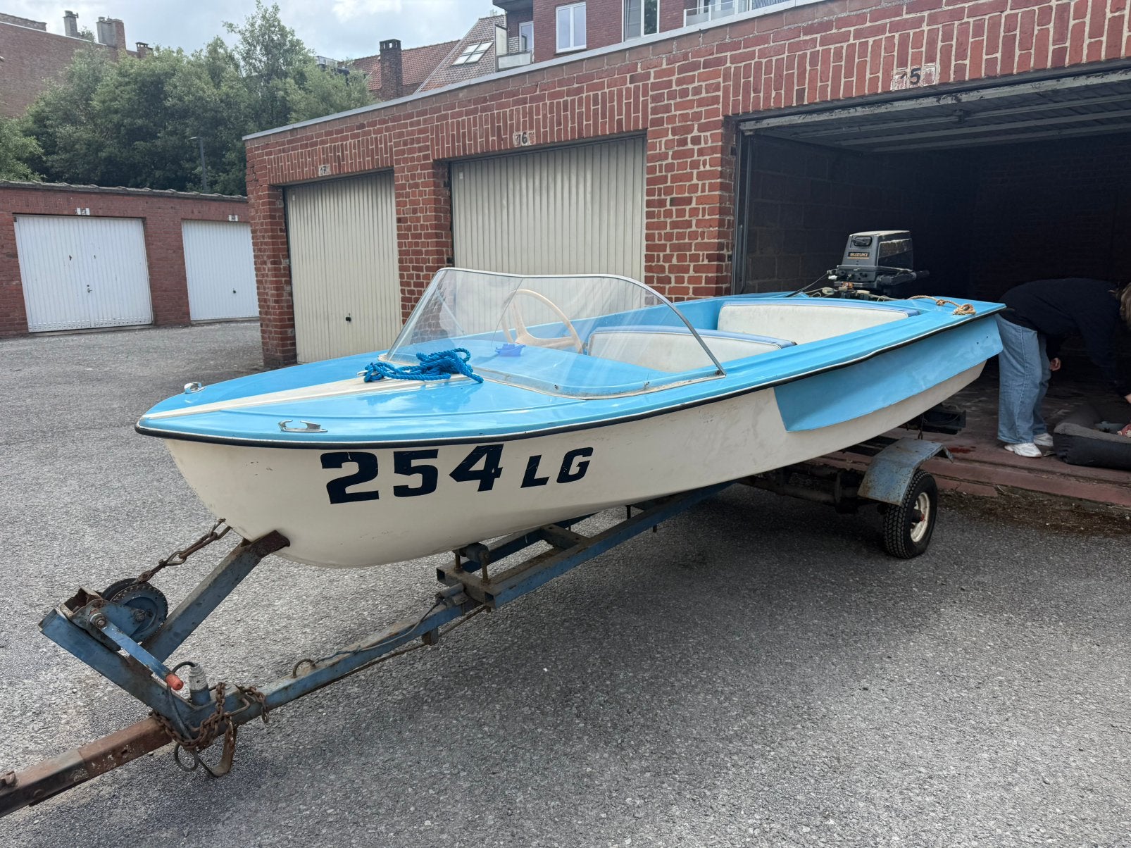 Prachtig 70’s bootje prima staat / 2 motoren, Démarrage électrique, Enlèvement, Utilisé, Moteur hors-bord