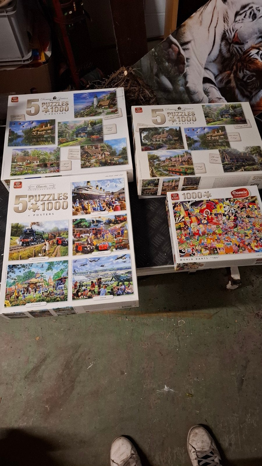 Set King puzzels 1000stuks, Hobby en Vrije tijd, Ophalen