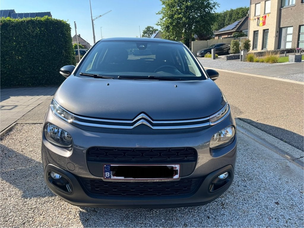 Citroën C3 (BJ 2018), Auto's, Voorwielaandrijving, Stof, Euro 6, Zwart