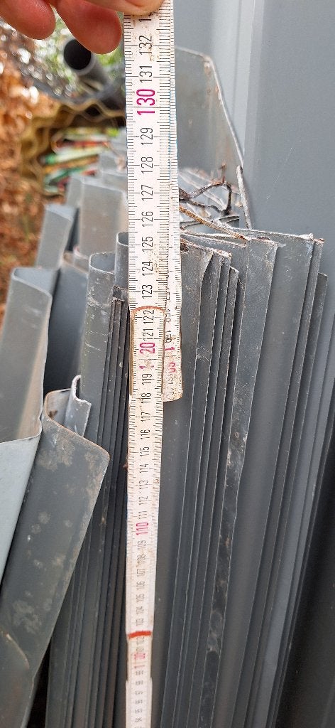 Metalen dakplaten, Doe-het-zelf en Bouw, Dakpannen en Dakbedekking, Ophalen, Gebruikt