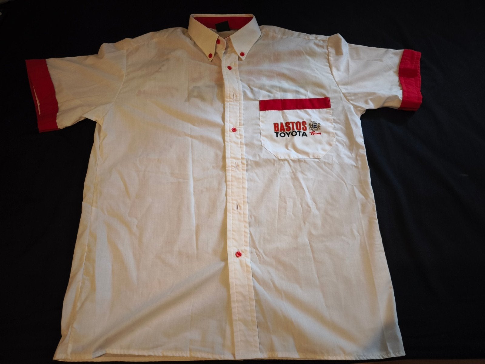 Chemise Bastos Racing Team, Kleding | Heren, Ophalen, Maat 48/50 (M), Wit, Zo goed als nieuw