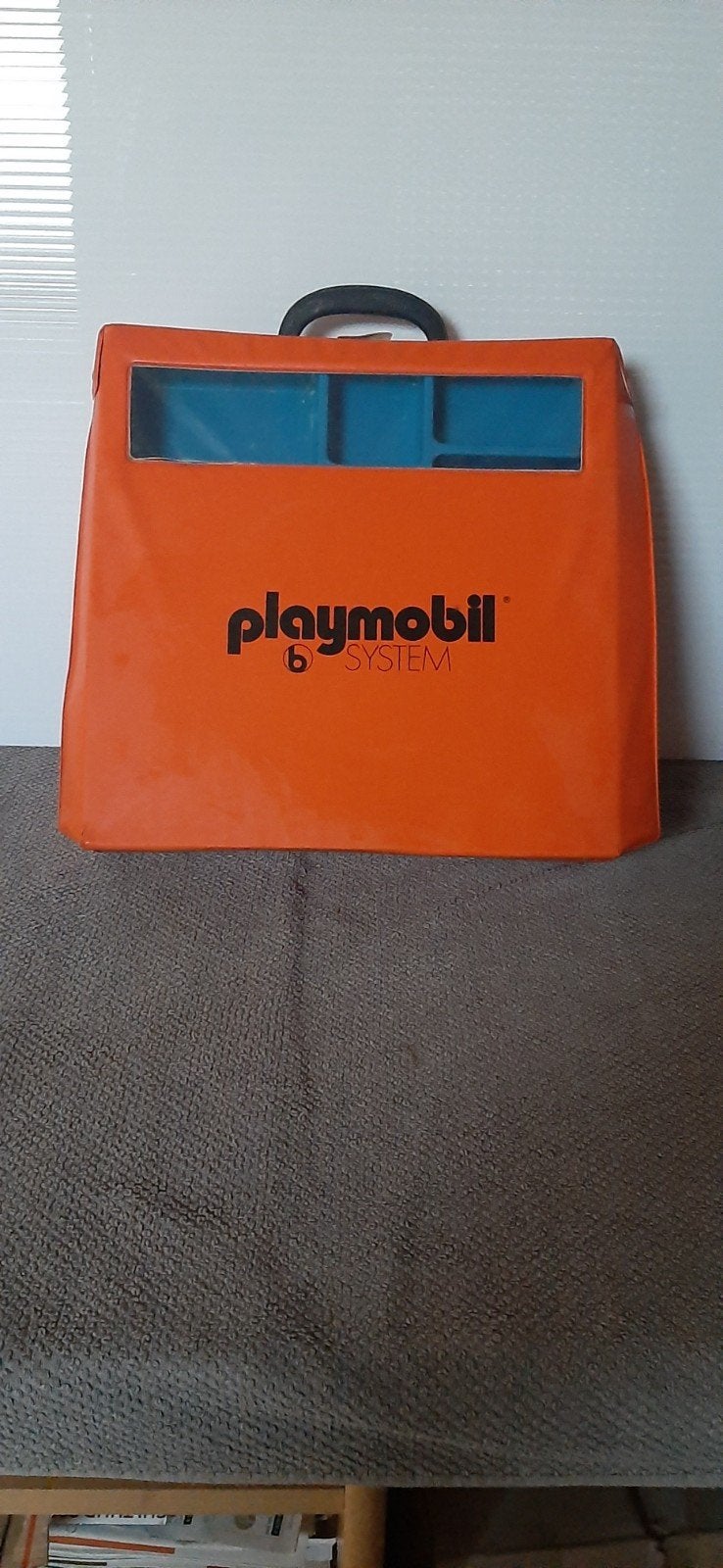Playmobil- oranje opbergdoos, Ophalen of Verzenden