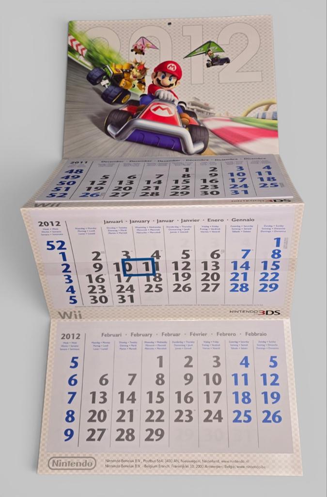 Nintendo 2012 Mario Kart Wii/Nintendo 3DS-kalender