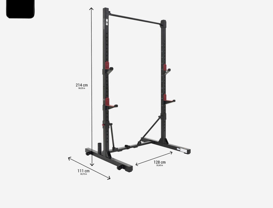 Compact opvouwbaar squat en pull-up, Sports & Fitness, Enlèvement, Comme neuf