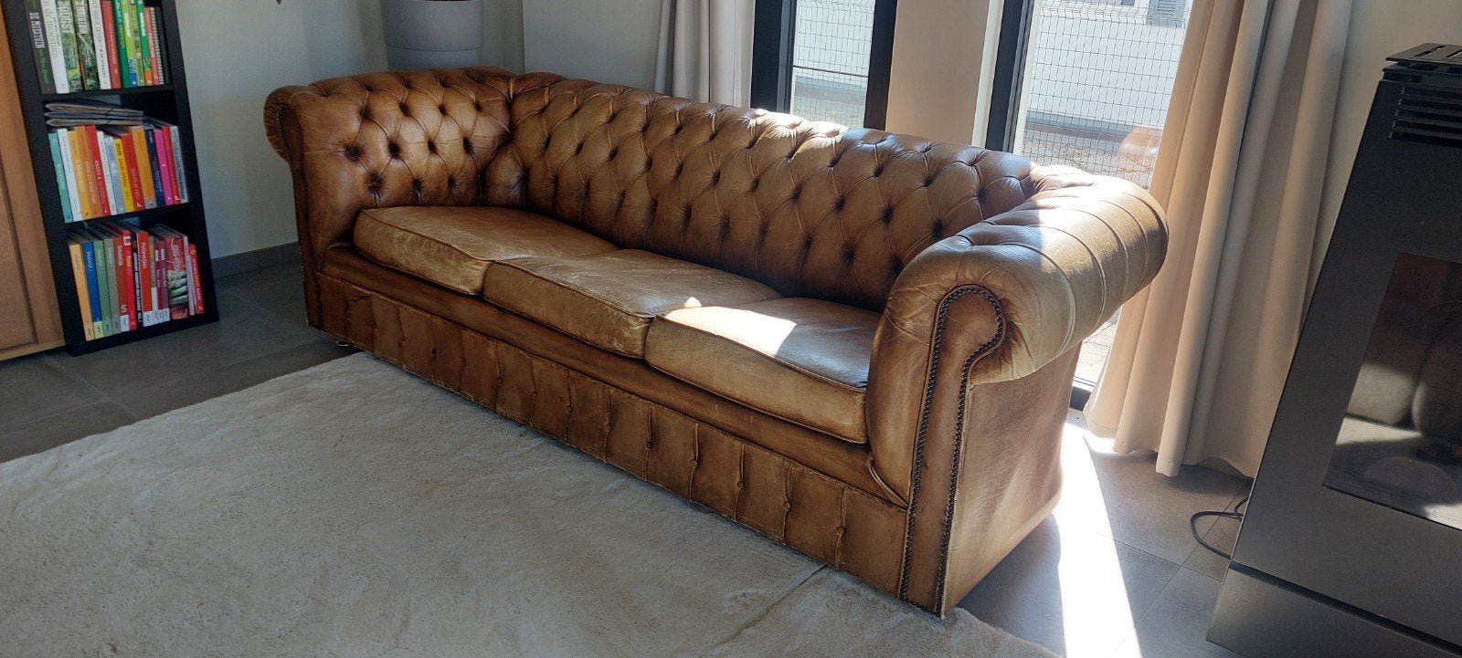 Chesterfield 3zit, Ophalen, Gebruikt, Chesterfield, Driepersoons