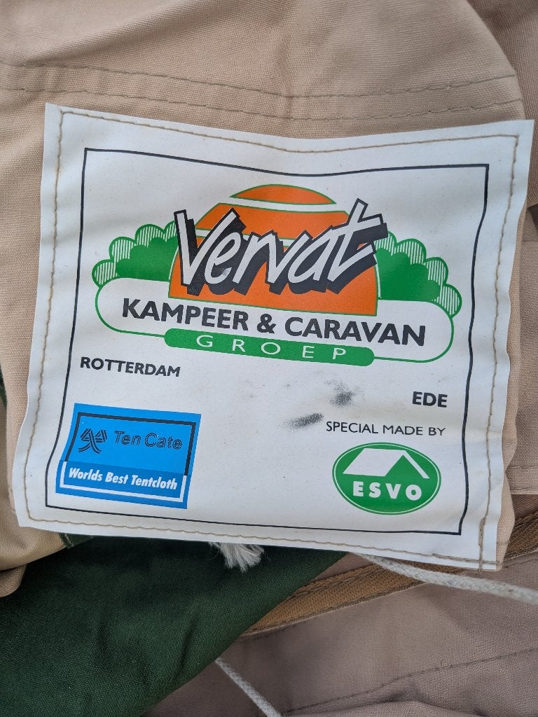 Tent (4 - 6p)  in Ten Cate-katoen met voortent en zonshelter, Ophalen, Gebruikt, Tot en met 4