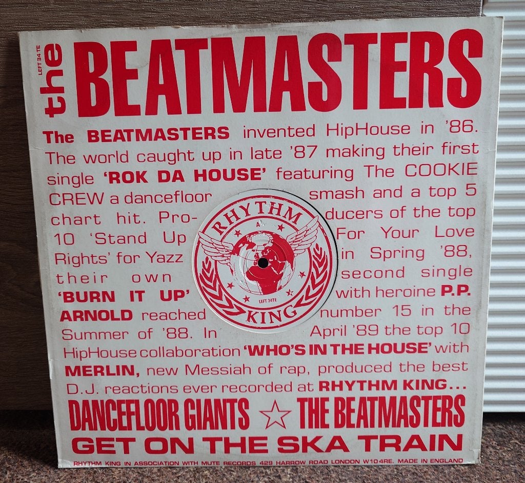 The Beatmasters – Ska Train (12'' Vinyl), CD & DVD, Vinyles | Dance & House, Envoi, Comme neuf, 12 pouces, Dance populaire