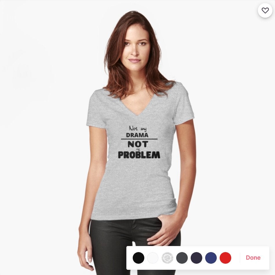 Grijs tshirt "not my drama, not my problem" - Maat medium, Kleding | Dames, Ophalen of Verzenden, Grijs