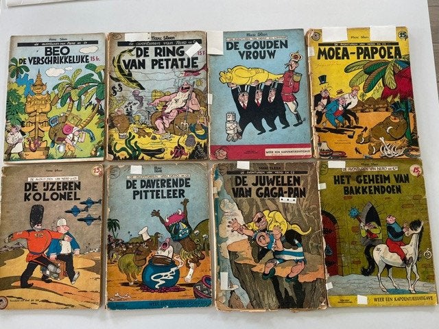 "De avonturen van Nero en Co" oude strips 1955 ...e.a., Gelezen, Marc Sleen, Ophalen of Verzenden, Meerdere stripboeken