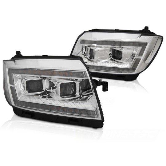 PHARES LED DRL SÉQUENTIEL CHROME VW CRAFTER II 2017-, Autos : Divers, Tuning & Styling, Enlèvement ou Envoi