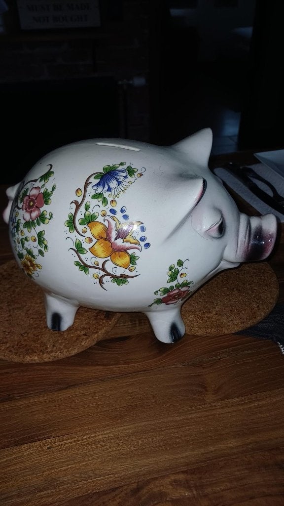 vintage spaarvarken, Antiek en Kunst, Antiek | Keramiek en Aardewerk, Ophalen