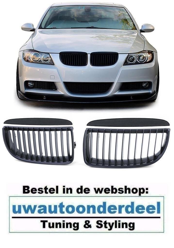 Grill Mat Zwart Enkele M Spijl Voor Bmw 3 serie E90 E91, Verzenden