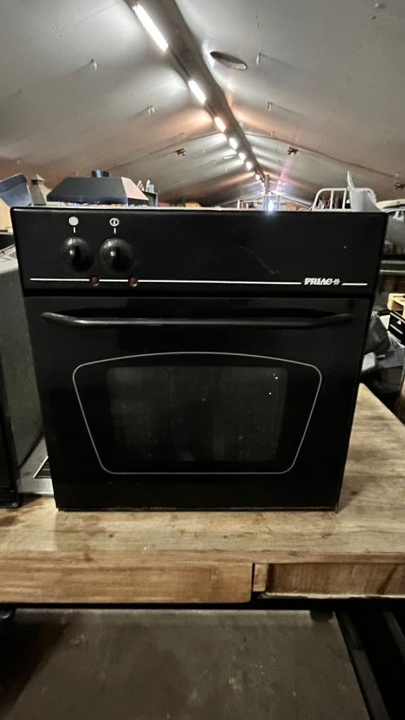 inbouwovens zwart, Gebruikt, Oven met grill, Inbouw, 45 tot 60 cm