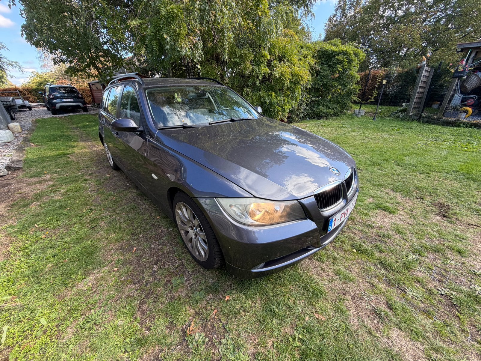 BMW E91 318d, Autos, Cuir, Achat, Boîte manuelle, Noir