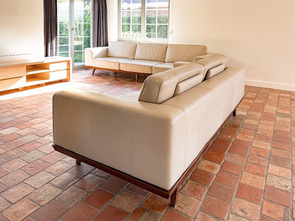 Set van 2 lederen designsofa’s - Unieke kans, Ophalen, Gebruikt, Leer, Italian design