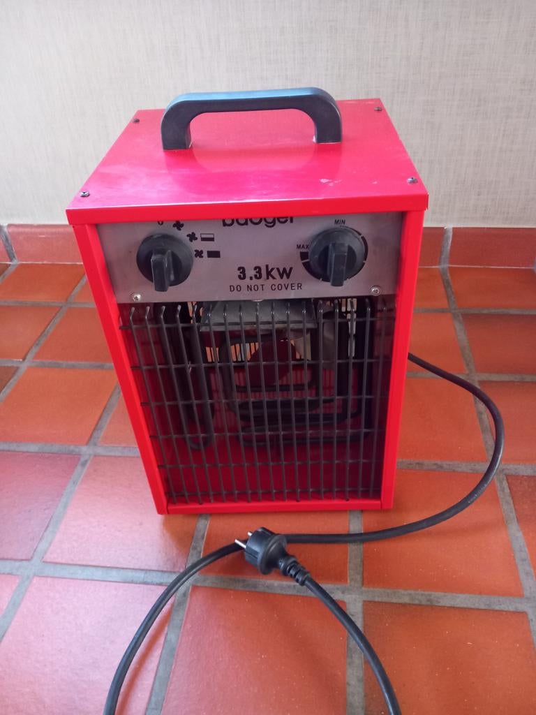 Electrische verwarmingskachel Bauger, Ophalen