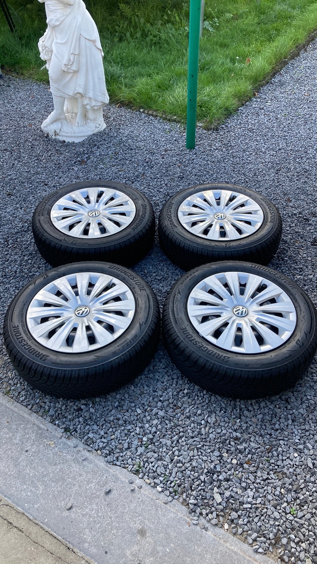 Vw winterset 15 inch, Ophalen, Gebruikt, 15 inch, Velg(en)