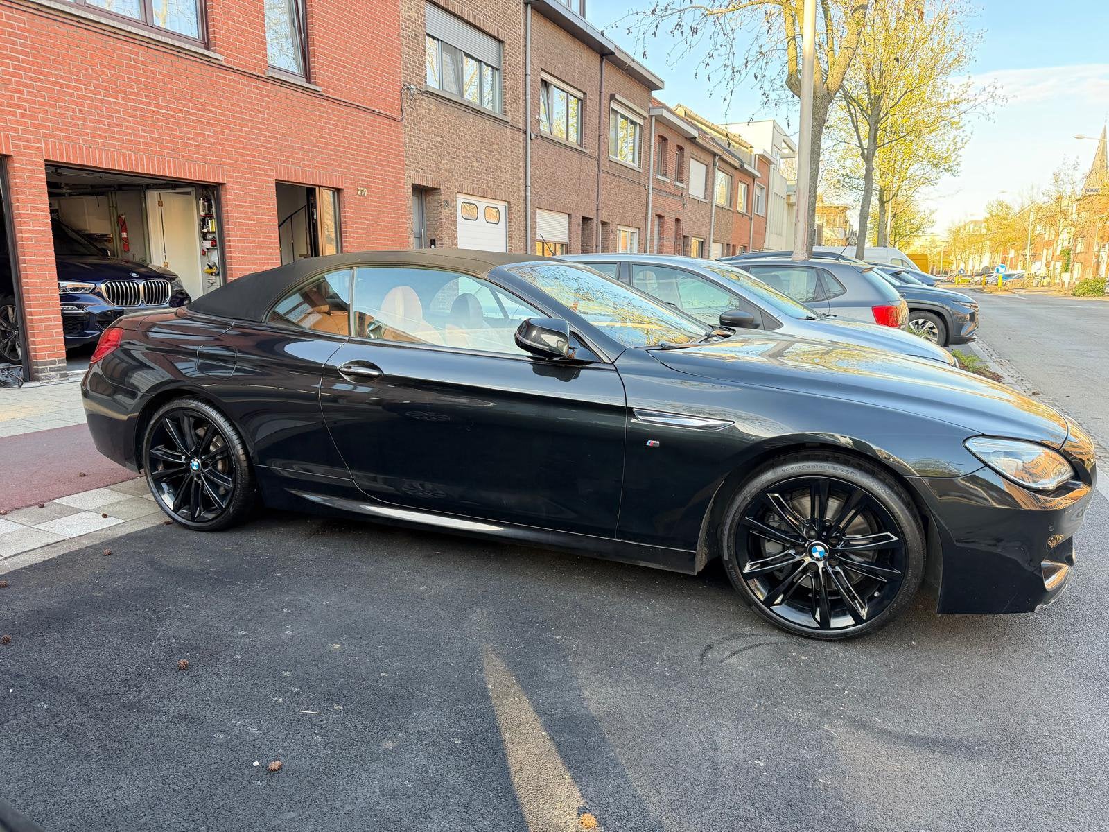 Bmw 640D cabrio Facelift, Auto's, Automaat, Euro 6, Cabriolet, Zwart