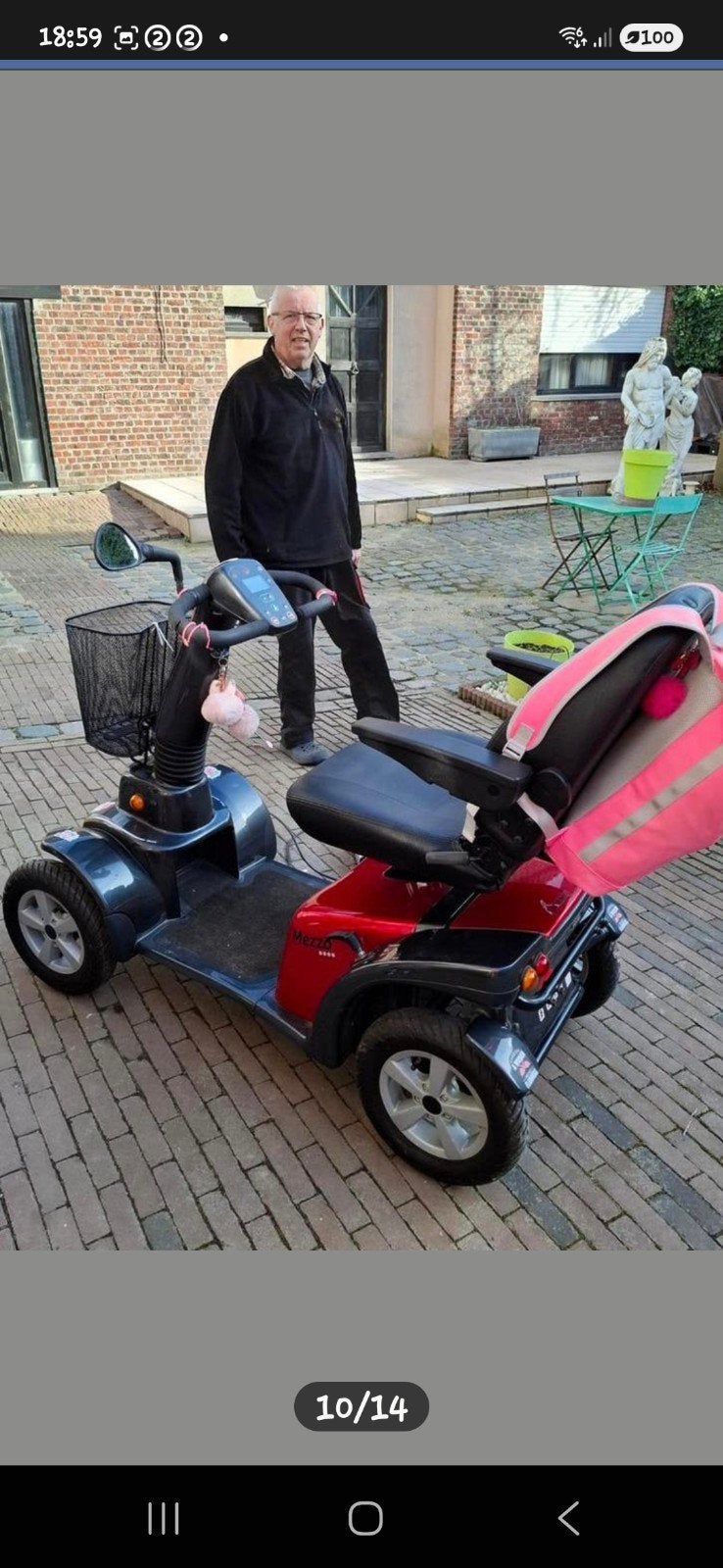 Scootmobiel MEZZO, Ophalen