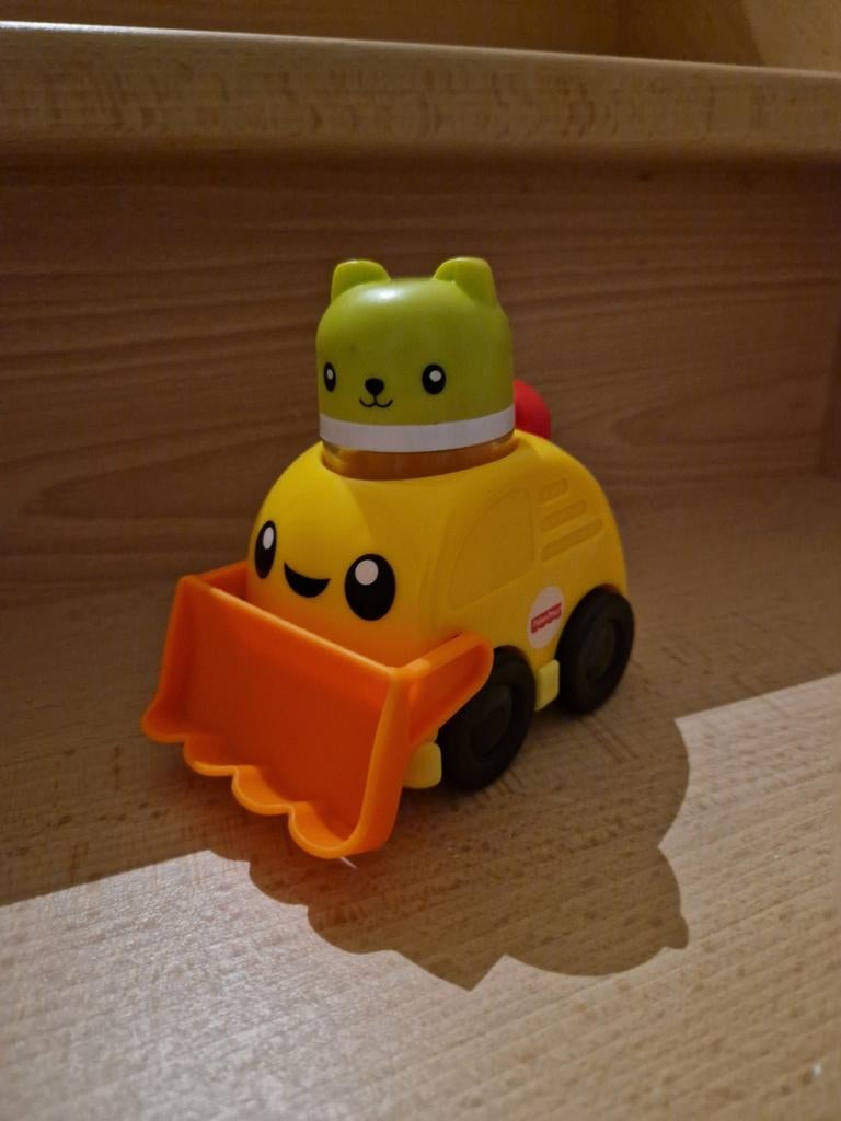 Bulldozer Fisher Price avec hochet 13 cm, Enlèvement ou Envoi, Hochet