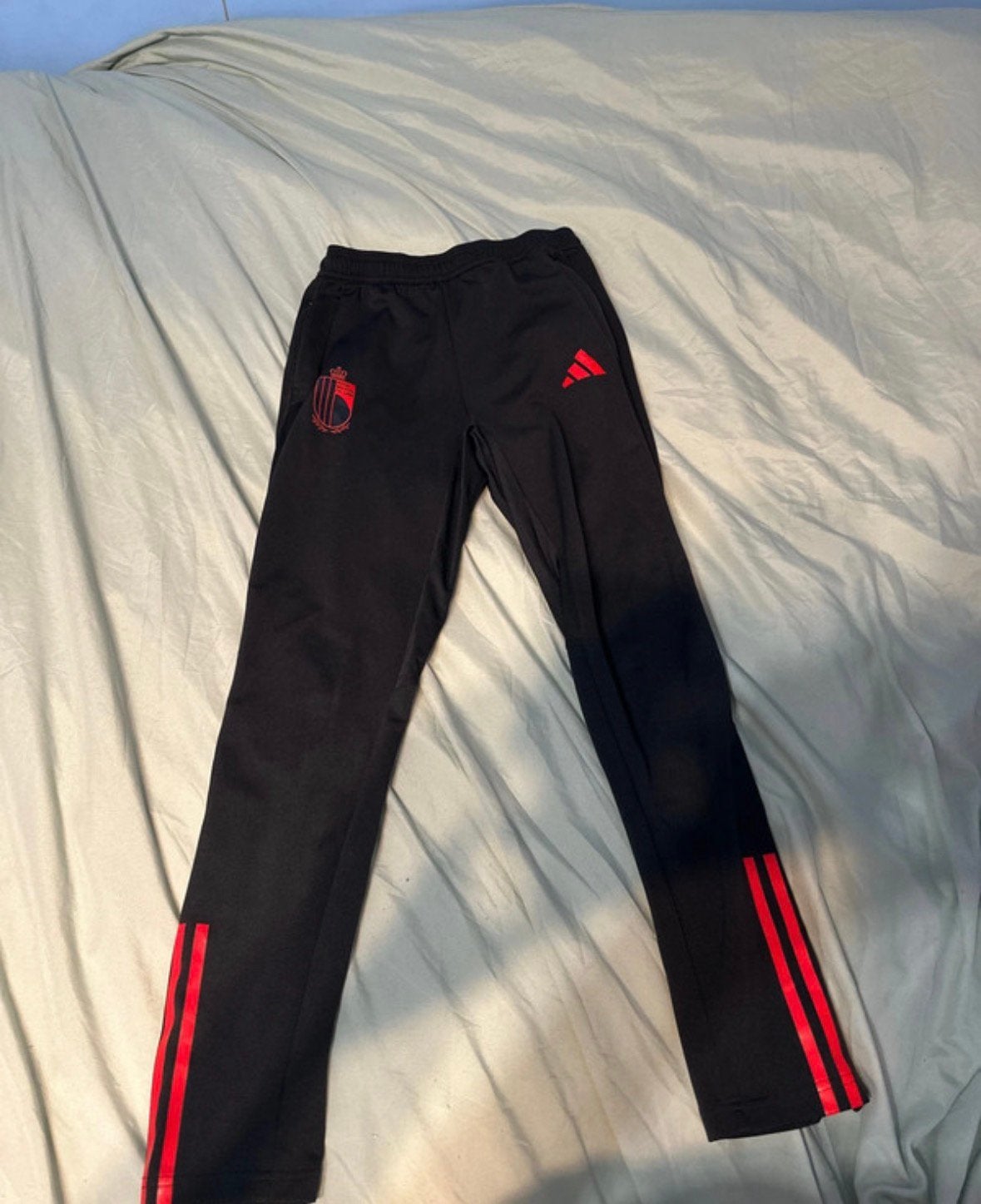 Belgie adidas sport broek, Legging, Maat 36/38 (S), Verzenden, Wit