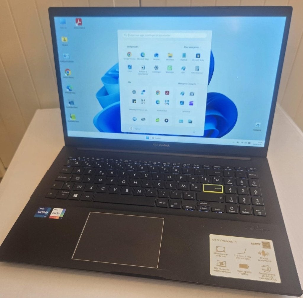 ASUS laptop Intel i7 - 20GB RAM - 500SSD - Win11, Asus, 15 inch, Intel Core i7 processor, Zo goed als nieuw