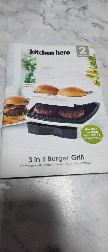 Hamburgermaker, Elektronische apparatuur, Contactgrills, Zo goed als nieuw, Ophalen