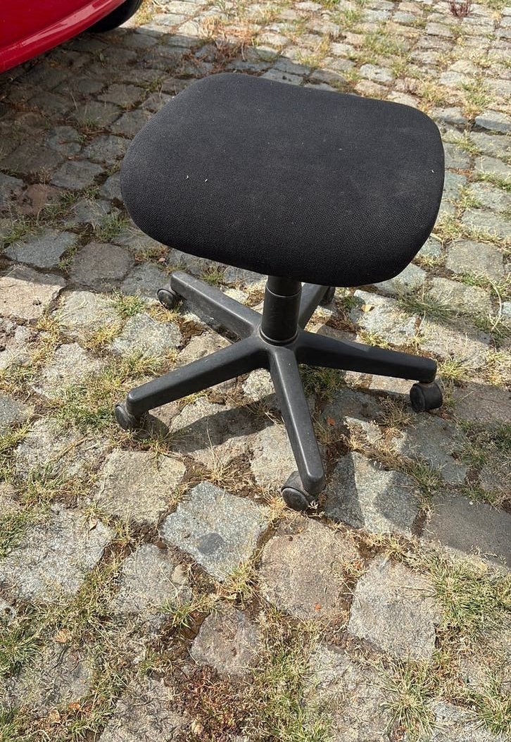Shop stoel op wheelen, Huis en Inrichting, Ophalen, In hoogte verstelbaar, Gebruikt, Kunststof