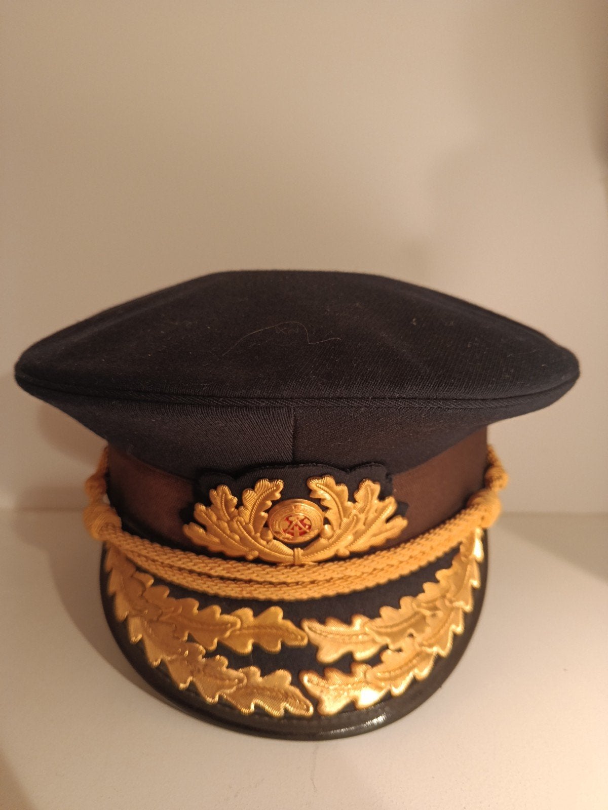 Originele DDR Admiraals kepie uit de volksmarine, Verzamelen, Ophalen of Verzenden, Marine, Helm of Baret