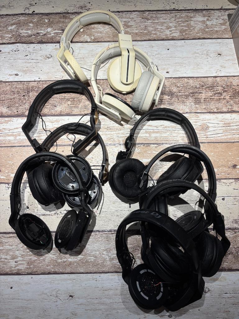4 Pioneer HDJ 700 hoofdtelefoons voor onderdelen, Audio, Tv en Foto, Hoofdtelefoons, Ophalen, Gebruikt, Overige merken