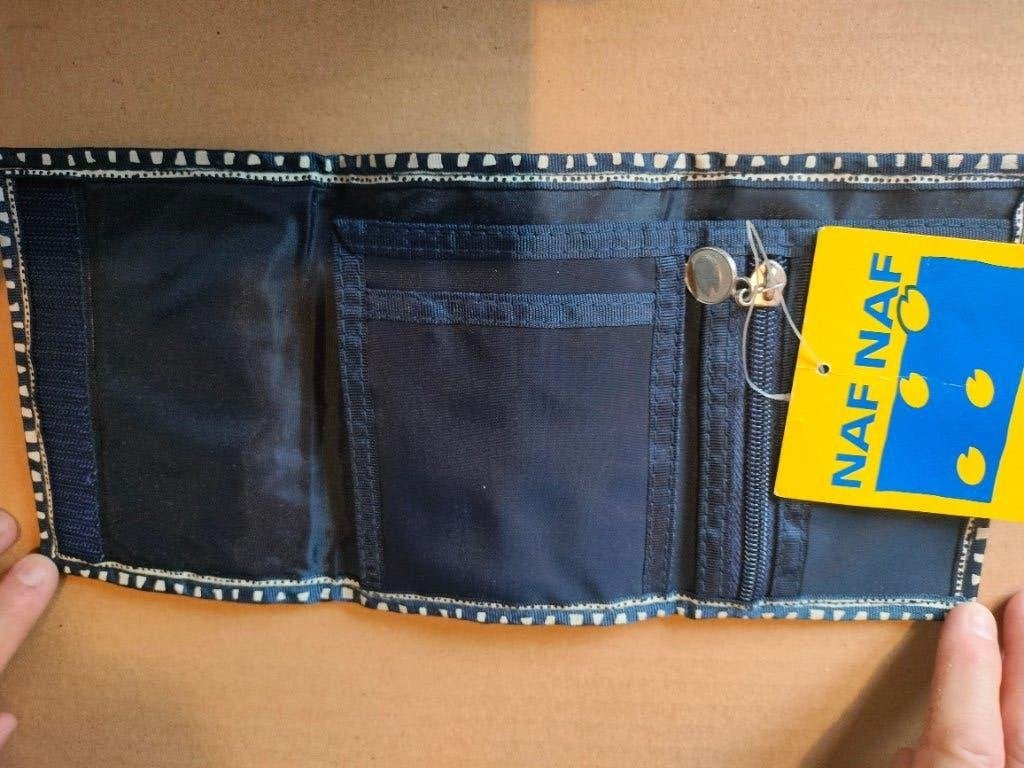 Exclusieve Nafnaf NAF NAF nieuw vintage portefeuille blauw, Handtassen en Accessoires, Portemonnees, Nieuw, Overige merken, Blauw