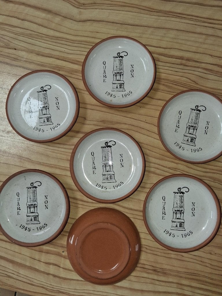 7 sous verres Quare non  charbonnage 1945-1965, Enlèvement ou Envoi