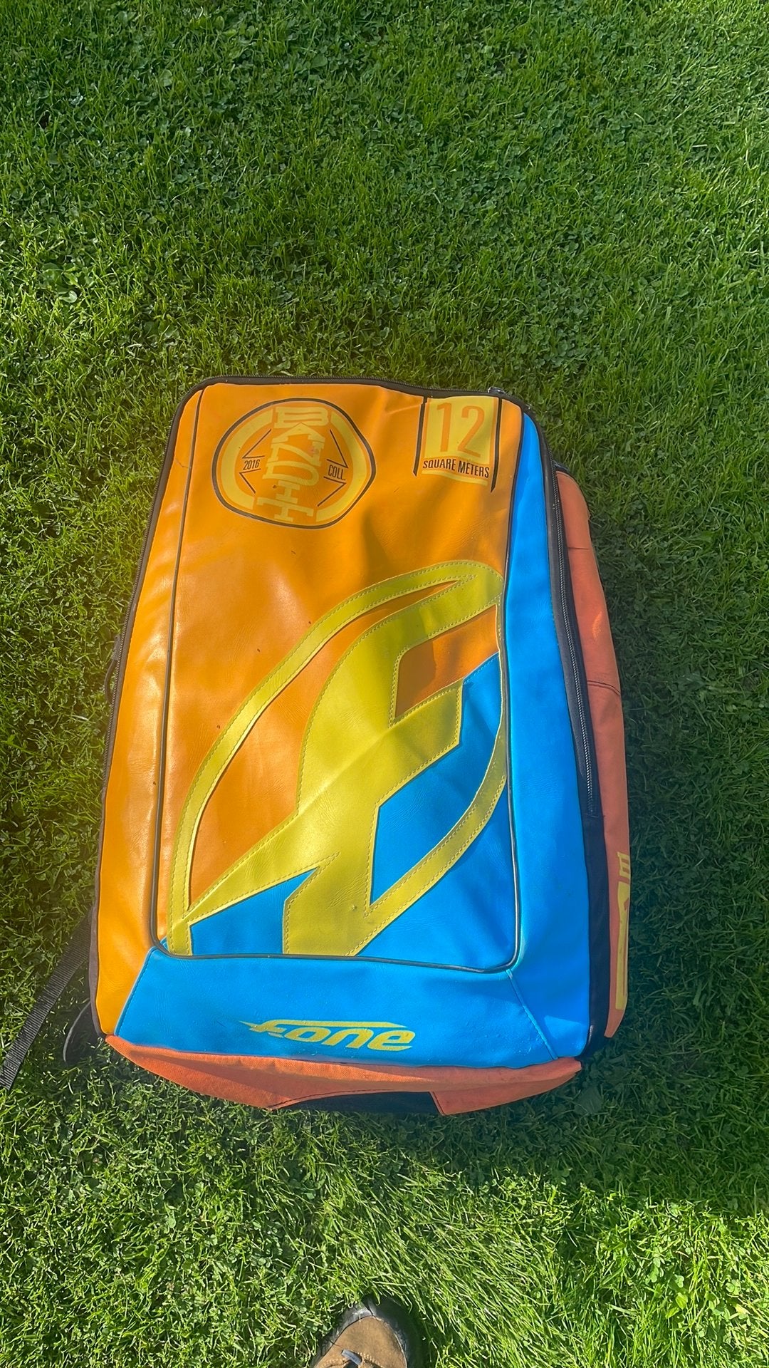 F One Bandit kite 12 m in goede staat, Enlèvement, Comme neuf, 12 m², Kite
